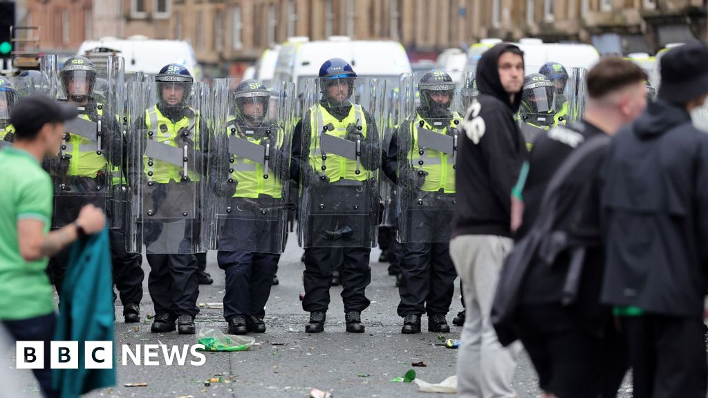 Two police officers 'seriously injured' and 14 arrests during Celtic disorder