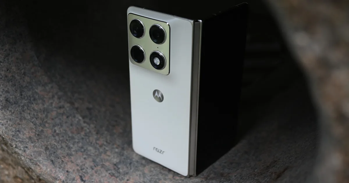 The Razr Fold now gets along better with iPhones thanks to AirDrop