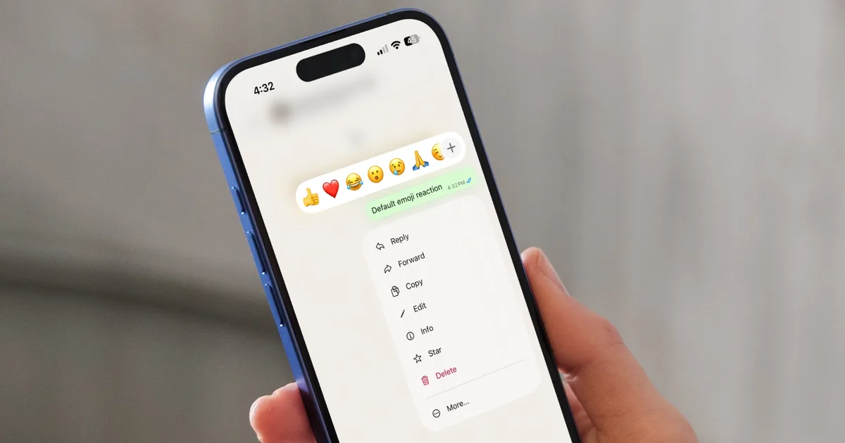 WhatsApp will finally let you react with the emoji you actually want, but there’s a catch