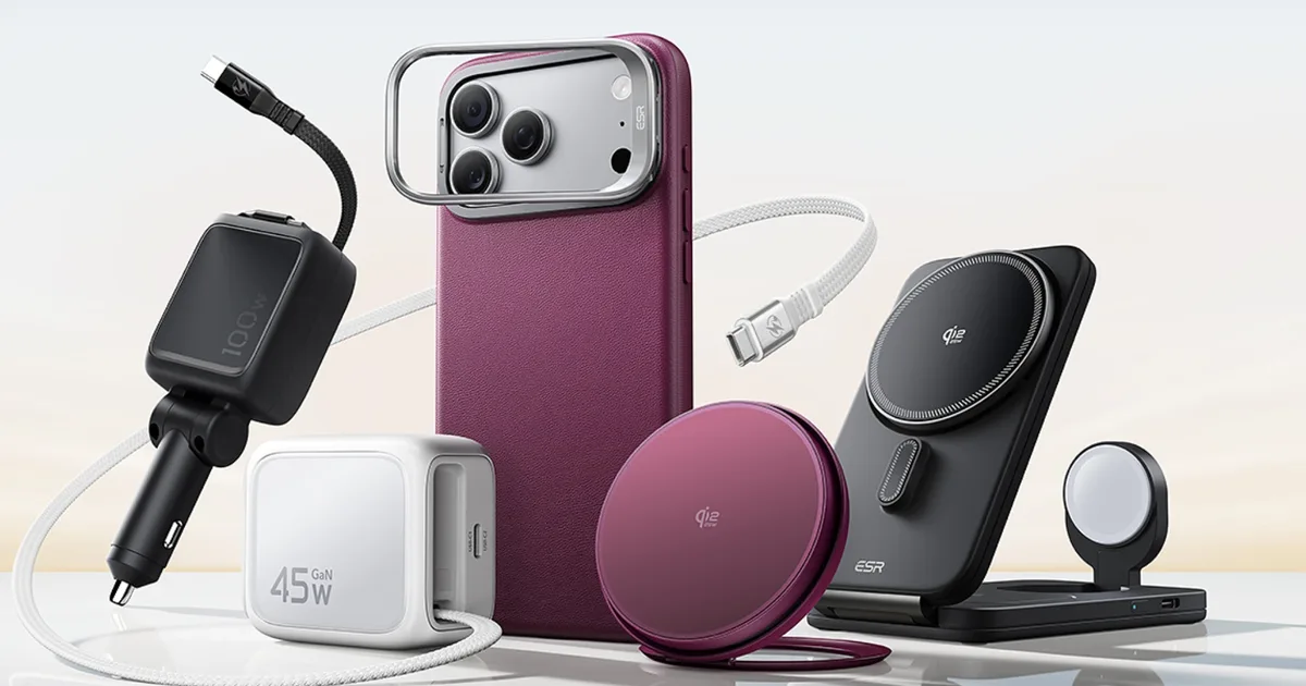 ESR unveils a new wireless charging pad with active cooling tech, two new cases, and a Corning glass screen protector